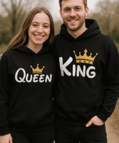 King & Queen (zweifarbig) - Hoodie-Set