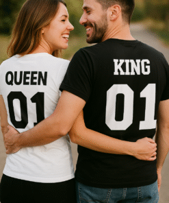 KING QUEEN (Set, zweifarbig) - T-Shirt