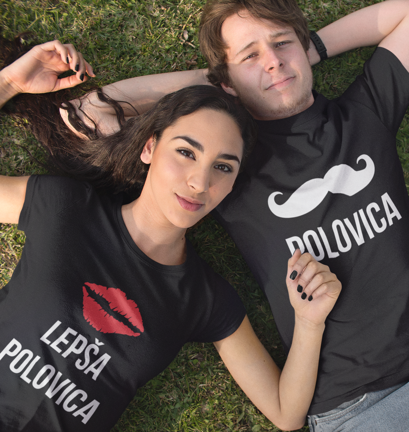 Majica (komplet) dve polovici