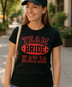 Team Bride (mit Wunschnamen) - T-Shirt