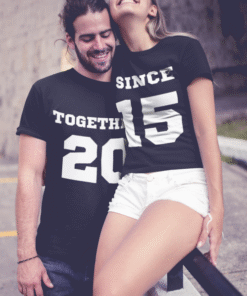 TOGETHER / SINCE (Wunschjahr) - T-Shirt-Set