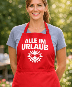 Lustige Schürze „ICH BIN IM URLAUB“