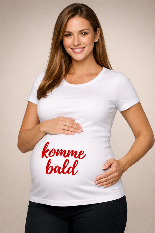 Schwangerschafts T-Shirt Bin bald da