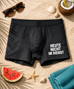 Herren-Boxershorts „HEUTE NICHT IM DIENST“