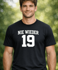 Lustiges T-Shirt „NIE WIEDER 19“