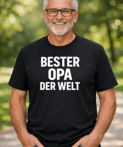 Lustiges T-Shirt „Bester Opa der Welt“