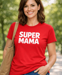 Lustiges T-Shirt SUPER MAMA