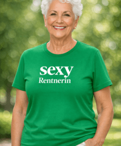 Lustiges T-Shirt: sexy Rentnerin