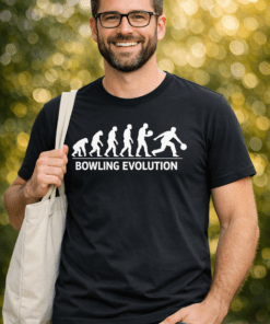 Lustiges T-Shirt „Bowling Evolution“