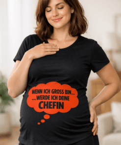 Umstands-T-Shirt „Wenn ich groß bin … werde ich deine Chefin“