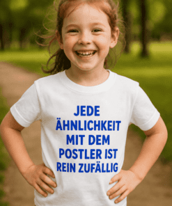 Kinder T-Shirt Ähnlichkeit mit Postler reiner Zufall