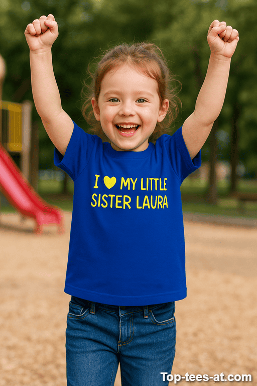 Kinder T-Shirt My Little Sister mit eigenem Namen