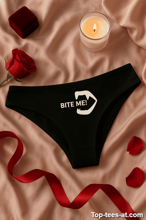 Lustige Damen Unterwäsche Bite Me
