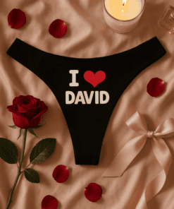 Lustige Damen Unterwäsche I love mit eigenem Namen