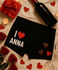 Lustige Herren Boxershorts I love mit eigenem Namen