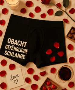 Lustige Herren Unterwäsche Obacht Gefährliche Schlange