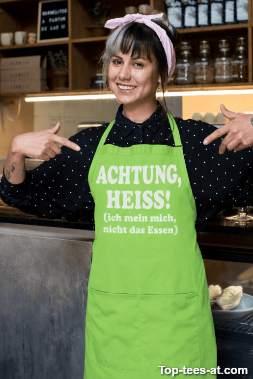 Lustige Schürze Achtung heiss ich meine mich