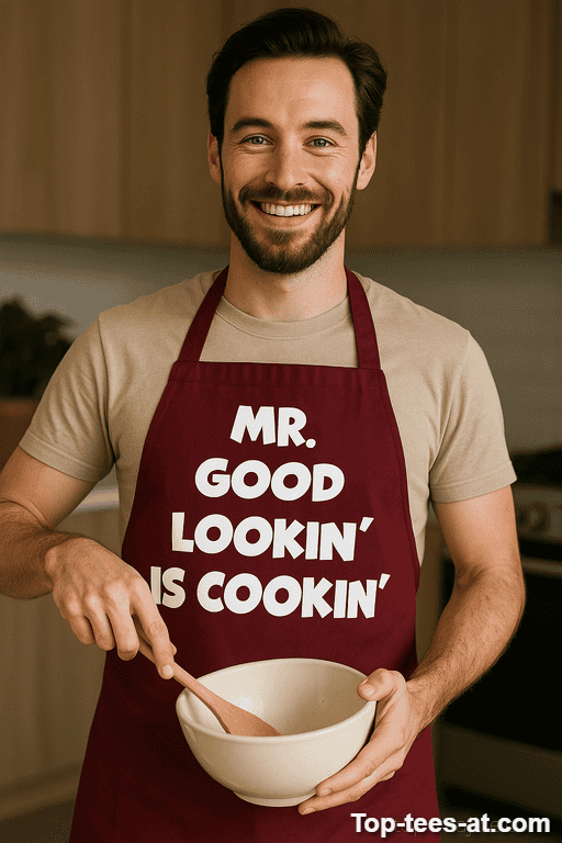 Lustige Schürze Mr Good Lookin Is Cookin