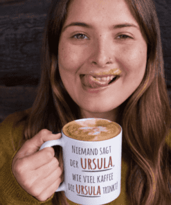 Lustige Tasse Kaffee mit eigenem Namen