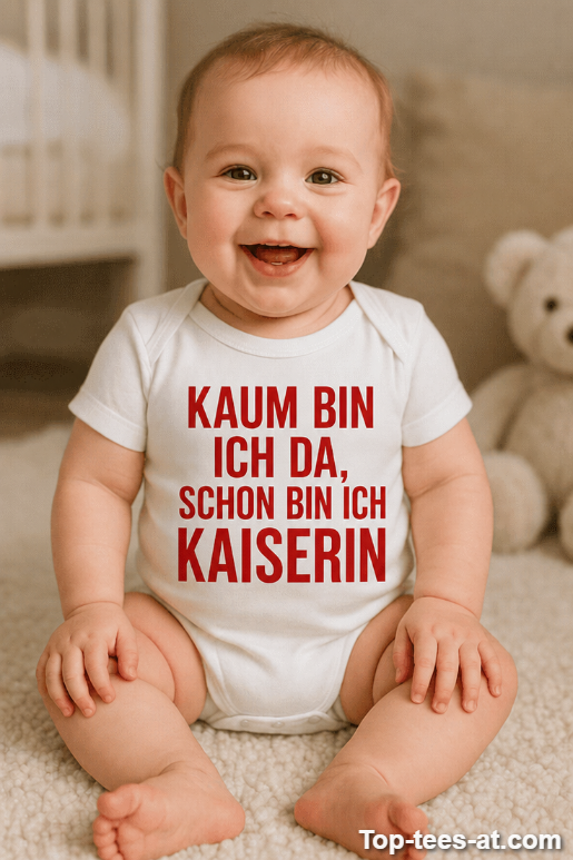 Lustiger Baby Body kaum da schon Kaiserin
