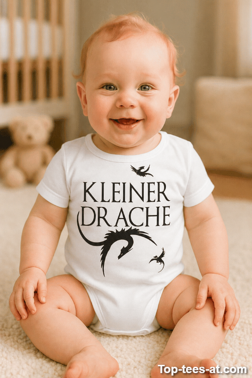 Lustiger Baby Body Kleiner Drache