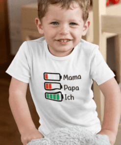 Lustiger Baby Body Leerer Akku Mama Papa Ich