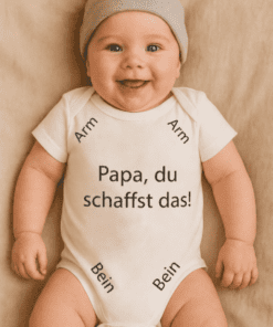 Lustiger Baby Body Papa du schaffst das
