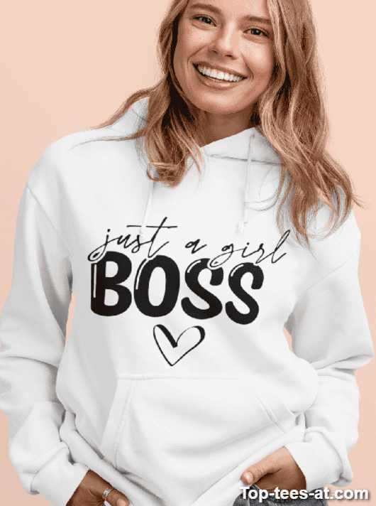 Lustiger Hoodie Just A Girl Boss