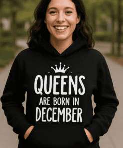 Lustiger Hoodie Queens Are Born In December