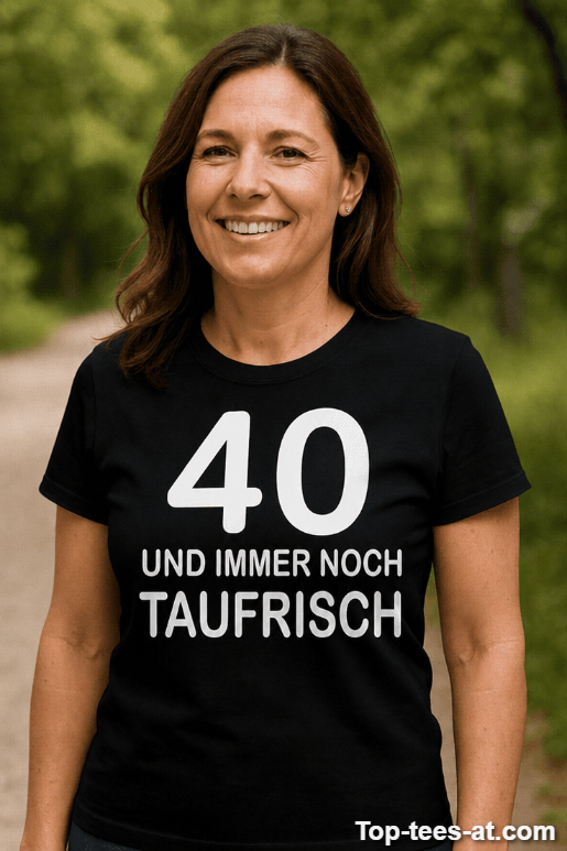 Lustiges T-Shirt 40 und immer noch taufrisch