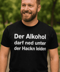 Lustiges T-Shirt Alkohol darf nicht leiden