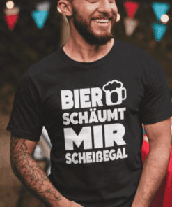Lustiges T-Shirt Bier schäumt mir scheißegal