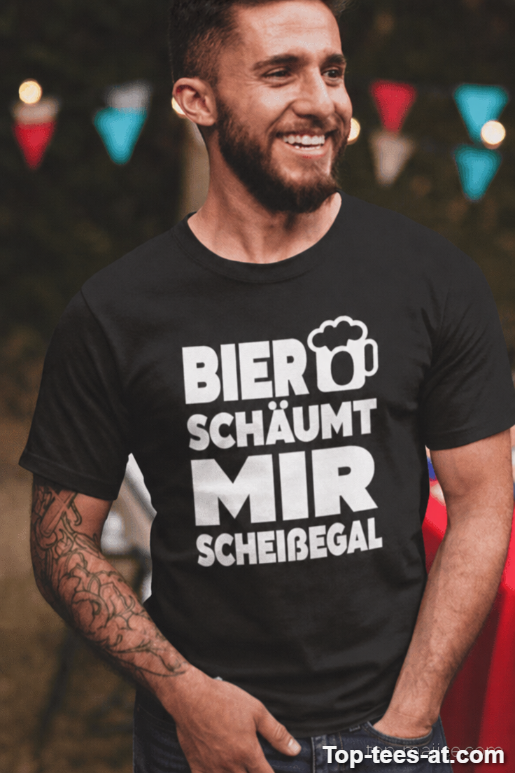 Lustiges T-Shirt Bier schäumt mir scheißegal