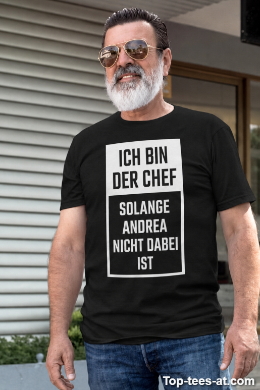 Lustiges T-Shirt Chef mit eigenem Namen