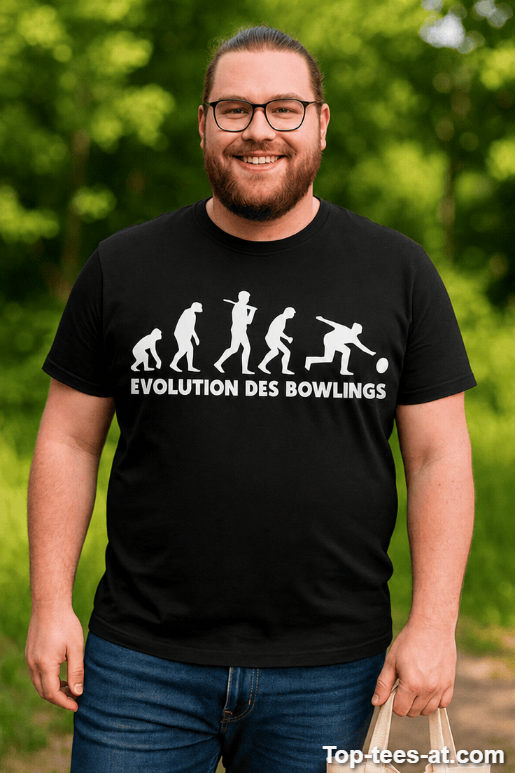 Lustiges T-Shirt Evolution des Bowlings