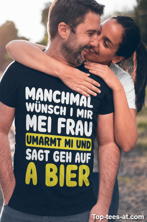 Lustiges T-Shirt Frau sagt Geh auf ein Bier