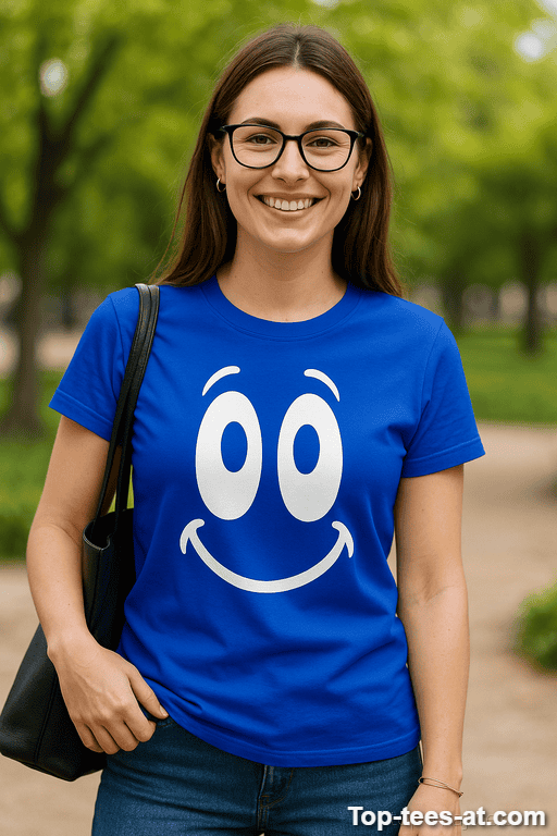 Lustiges T-Shirt Happy Face