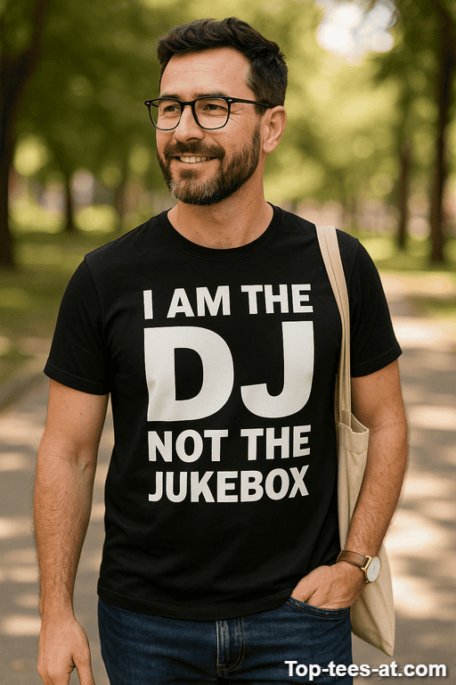 Lustiges T-Shirt I Am The DJ Not Jukebox