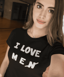 Lustiges T-Shirt I Love Men