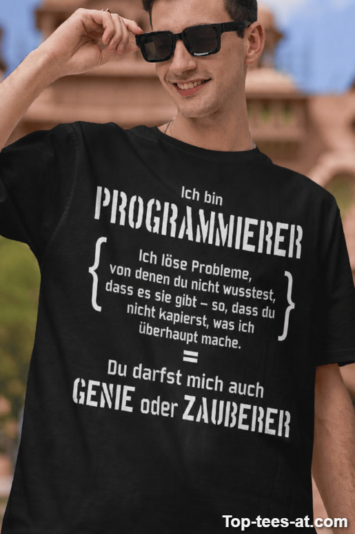 Lustiges T-Shirt Ich bin Programmierer