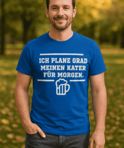 Lustiges T-Shirt Kater für Morgen