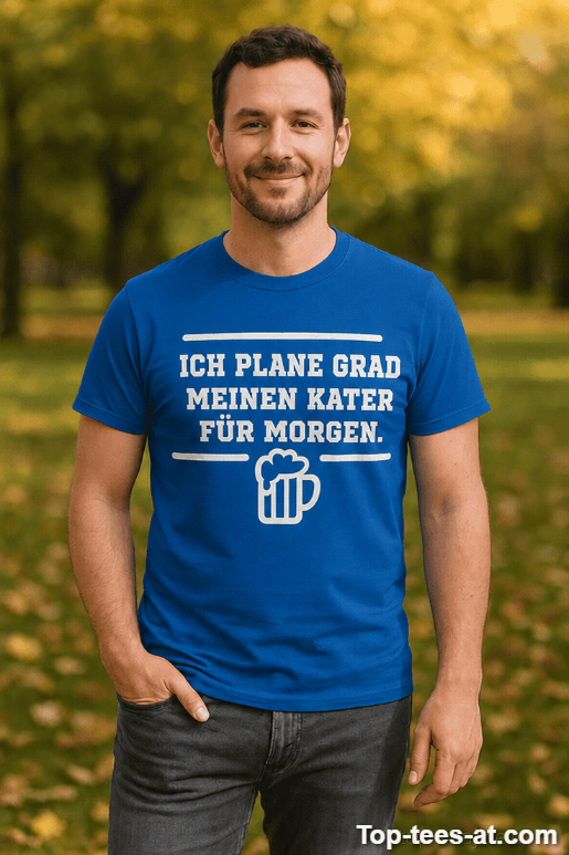 Lustiges T-Shirt Kater für Morgen