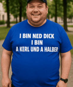 Lustiges T-Shirt nicht dick anderthalb Kerl
