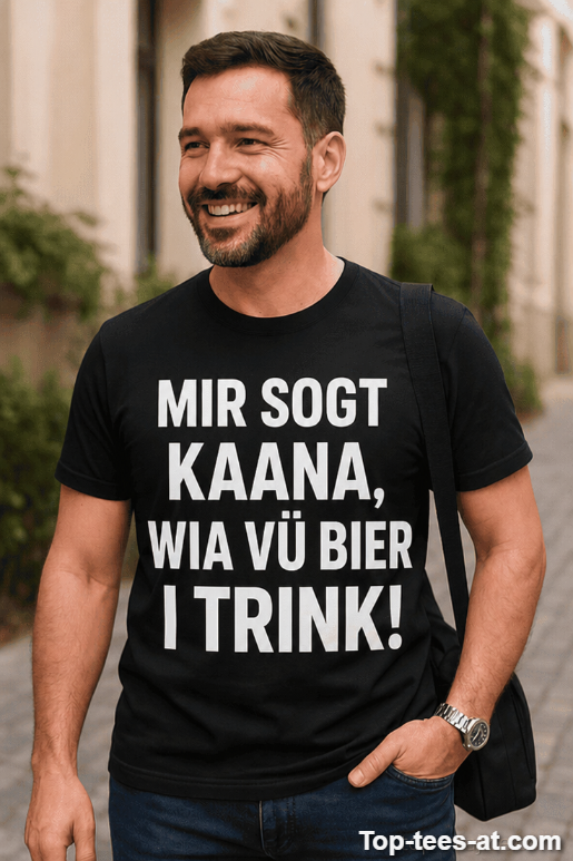 Lustiges T-Shirt niemand sagt mir wie viel Bier