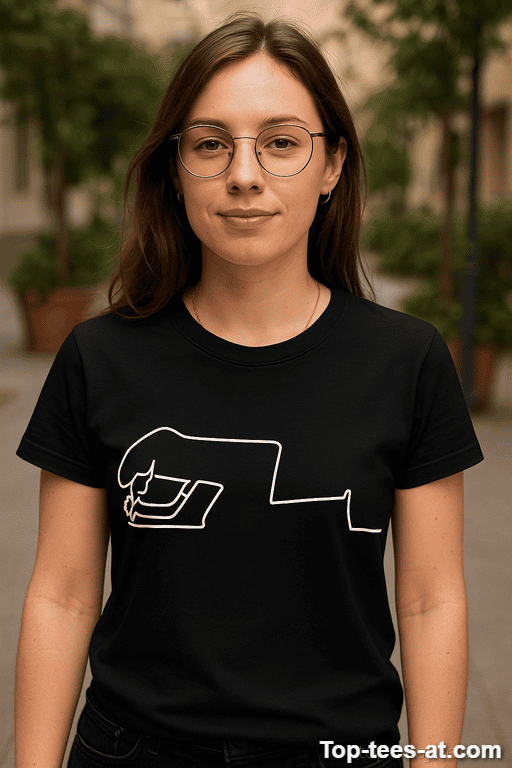 Lustiges T-Shirt Pajumbadum Line Art