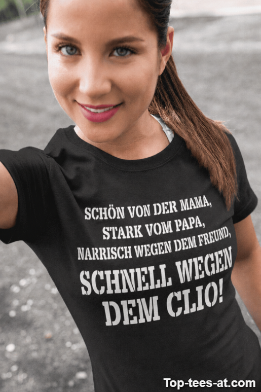 Lustiges T-Shirt schnell wegen Auto mit eigener Marke