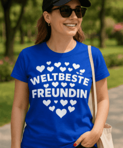 Lustiges T-Shirt Weltbeste Freundin