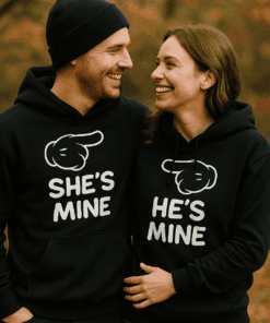 Pärchen Hoodie He's Mine She's Mine