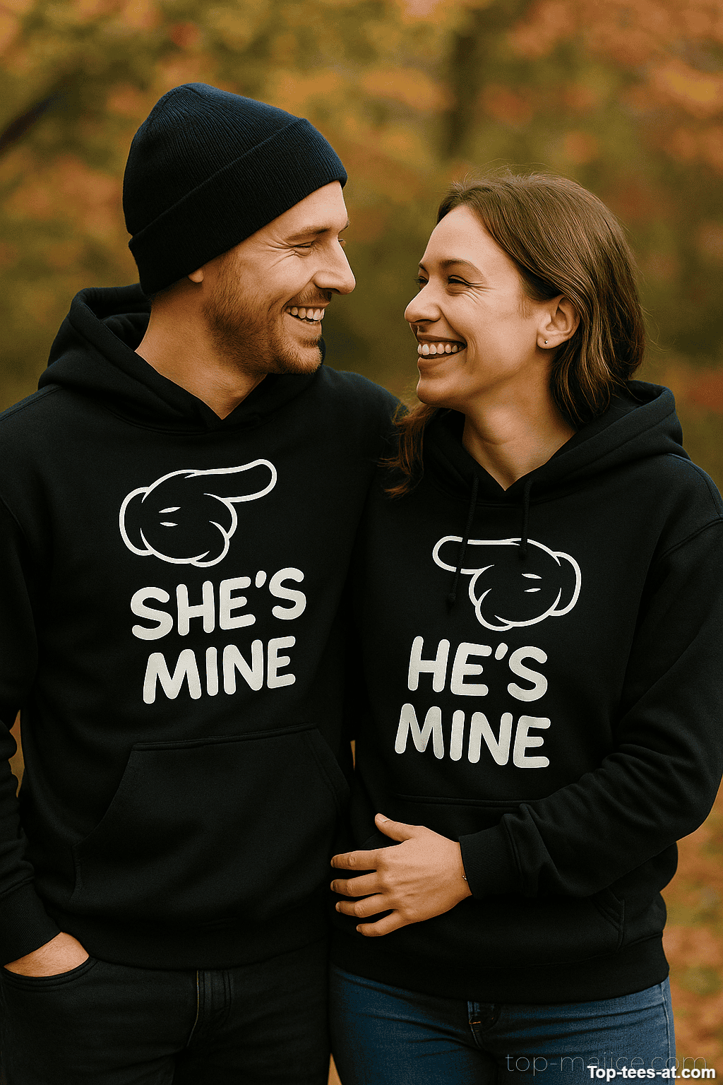 Pärchen Hoodie He's Mine She's Mine