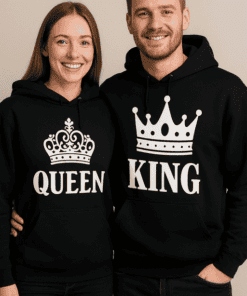 Pärchen Hoodie King und Queen